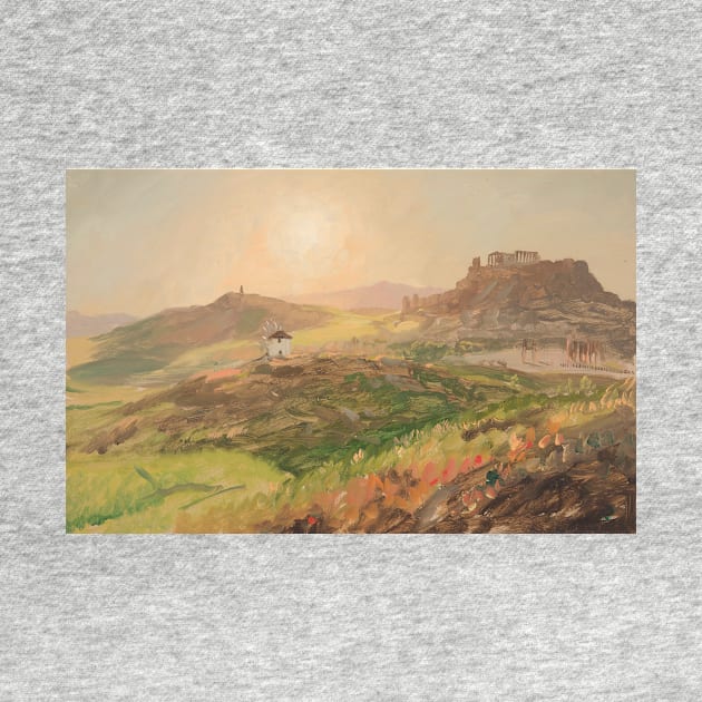 View of the Acropolis, Athens by Frederic Edwin Church by Classic Art Stall